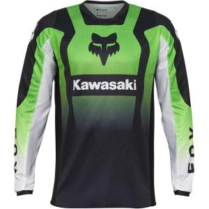 imageFox Racing Mens 180 Motocross Dirt Bike JerseyFluorescent Green Kawasaki
