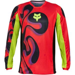 imageFox Racing Mens 180 Motocross Dirt Bike JerseyFluorescent Red Emotion