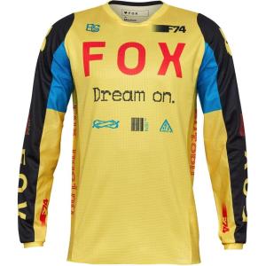 imageFox Racing Mens 180 Motocross Dirt Bike JerseyPale Yellow Race Spec