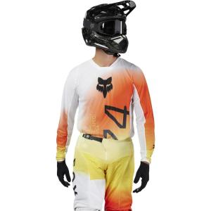 imageFox Racing Mens 180 Motocross Dirt Bike JerseyWhite Air Haze
