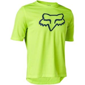 imageFox Racing Kids Youth Ranger Short Sleeve Mountain Biking JerseyFluorescent Yellow 2