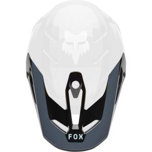 imageFox Racing V3 RS Motocross Dirt Bike Helmet Visor White SmallBlackOrange Grid