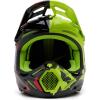 imageFox Racing Unisex V3 Motocross Dirt Bike HelmetFluorescent Yellow Throttle