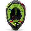 imageFox Racing Unisex V3 Motocross Dirt Bike HelmetFluorescent Yellow Throttle