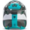imageFox Racing Unisex V3 Motocross Dirt Bike HelmetRevise Teal