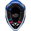 imageFox Racing Unisex V3 Motocross Dirt Bike HelmetWhiteBlue Fade
