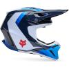 imageFox Racing Unisex V3 Motocross Dirt Bike HelmetWhiteBlue Fade