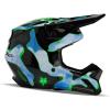 imageFox Racing V1 Motocross Helmet Atlas BlackGreen XSmall