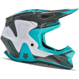 imageFox Racing Unisex V3 Motocross Dirt Bike HelmetRevise Teal
