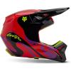 imageFox Racing Unisex V1 Motocross Dirt Bike HelmetFluorescent Red Emotion