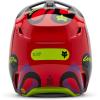 imageFox Racing Unisex V1 Motocross Dirt Bike HelmetFluorescent Red Emotion