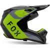 imageFox Racing Unisex V1 Motocross Dirt Bike HelmetGreyYellow Lean