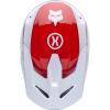 imageFox Racing Unisex V1 Motocross Dirt Bike HelmetWhiteRed Flow