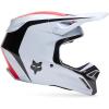 imageFox Racing Unisex V1 Motocross Dirt Bike HelmetWhiteRed Flow