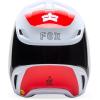 imageFox Racing Unisex V1 Motocross Dirt Bike HelmetWhiteRed Flow