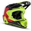 imageFox Racing V3 Motocross Helmet Revise REDYellow Medium