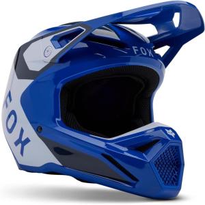 imageFox Racing Unisex V1 Motocross Dirt Bike HelmetBlue Lean