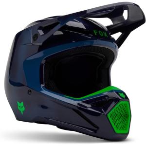 imageFox Racing Unisex V1 Motocross Dirt Bike HelmetNavy Taunt