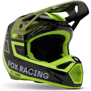 imageFox Racing Unisex V1 Motocross Dirt Bike HelmetPale Green Race Spec