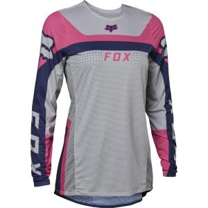 imageFox Racing Womens Flexair Short Sleeve Mountain Biking JerseyPurplePink