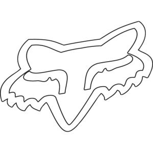 imageFox Racing Mens FOXHEAD Thermal DIE Cut StickerWhite