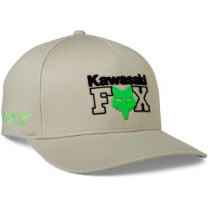 imageFox Racing Mens Standard Fox X Kawi Flexfit HatSteel Grey