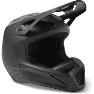 imageFox Racing Youth V1 Motocross Dirt Bike Helmet Matte Black Small