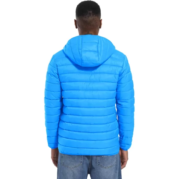 MAGCOMSEN Men's Lightweight Puffer Jacket Hooded Full Zip Water-Resistant Quilted Lined Winter Coats