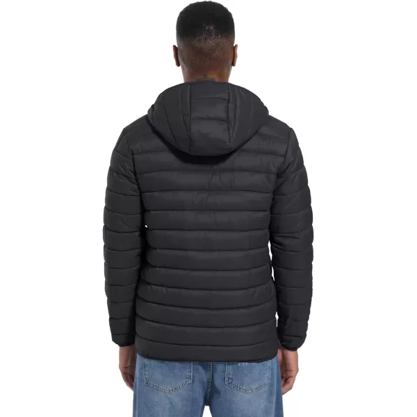 MAGCOMSEN Men's Lightweight Puffer Jacket Hooded Full Zip Water-Resistant Quilted Lined Winter Coats