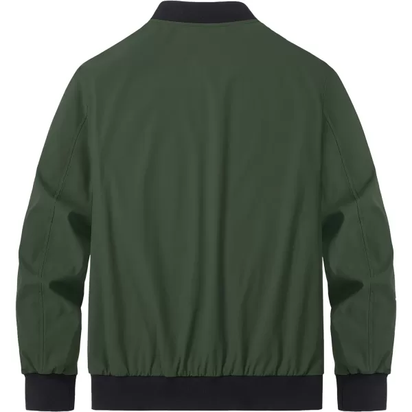 MAGCOMSEN Men‘s Bomber Jacket Lightweight Jacket Full Zip Light Windbreaker Casual Stylish Golf Jackets