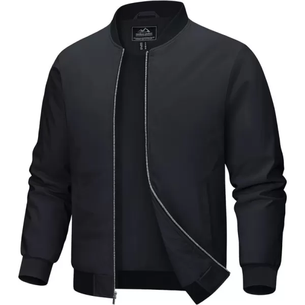 MAGCOMSEN Men‘s Bomber Jacket Lightweight Jacket Full Zip Light Windbreaker Casual Stylish Golf Jackets
