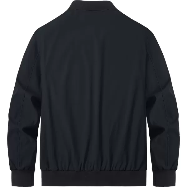 MAGCOMSEN Men‘s Bomber Jacket Lightweight Jacket Full Zip Light Windbreaker Casual Stylish Golf Jackets