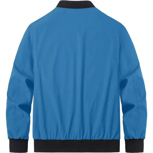 MAGCOMSEN Men‘s Bomber Jacket Lightweight Jacket Full Zip Light Windbreaker Casual Stylish Golf Jackets