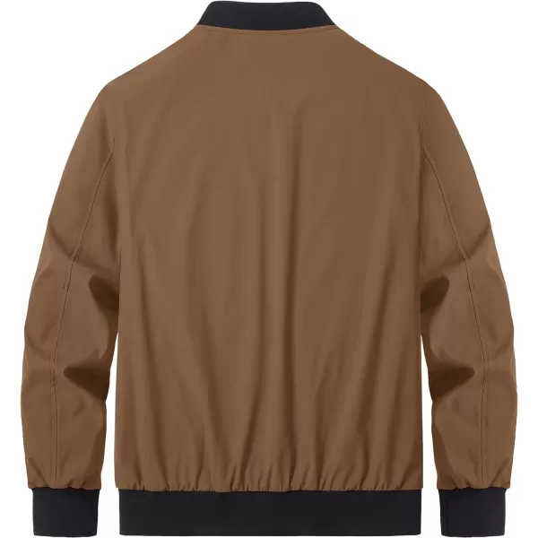 MAGCOMSEN Men‘s Bomber Jacket Lightweight Jacket Full Zip Light Windbreaker Casual Stylish Golf Jackets