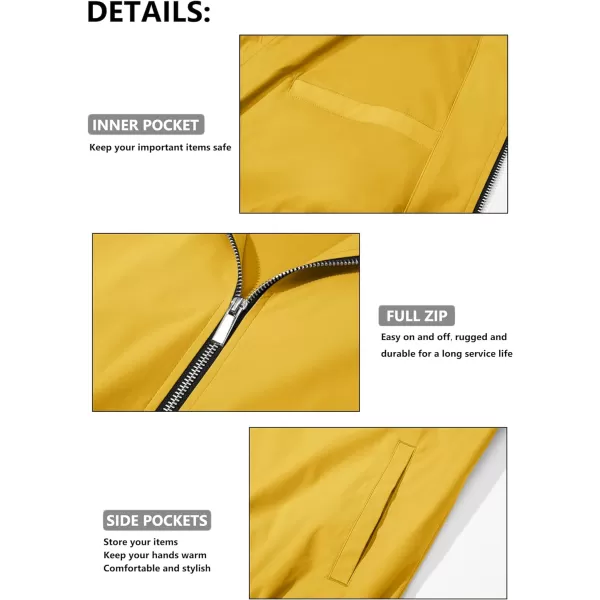 MAGCOMSEN Men‘s Bomber Jacket Lightweight Jacket Full Zip Light Windbreaker Casual Stylish Golf Jackets