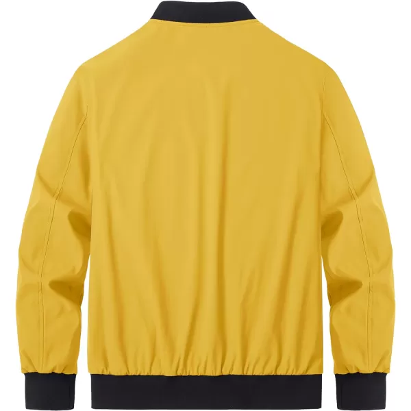 MAGCOMSEN Men‘s Bomber Jacket Lightweight Jacket Full Zip Light Windbreaker Casual Stylish Golf Jackets