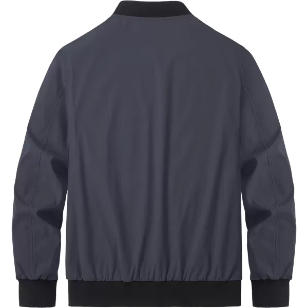 MAGCOMSEN Men‘s Bomber Jacket Lightweight Jacket Full Zip Light Windbreaker Casual Stylish Golf Jackets