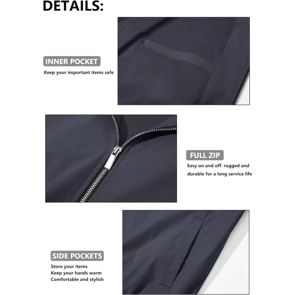 MAGCOMSEN Men‘s Bomber Jacket Lightweight Jacket Full Zip Light Windbreaker Casual Stylish Golf Jackets