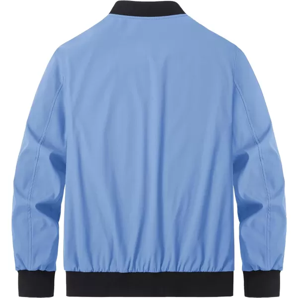 MAGCOMSEN Men‘s Bomber Jacket Lightweight Jacket Full Zip Light Windbreaker Casual Stylish Golf Jackets