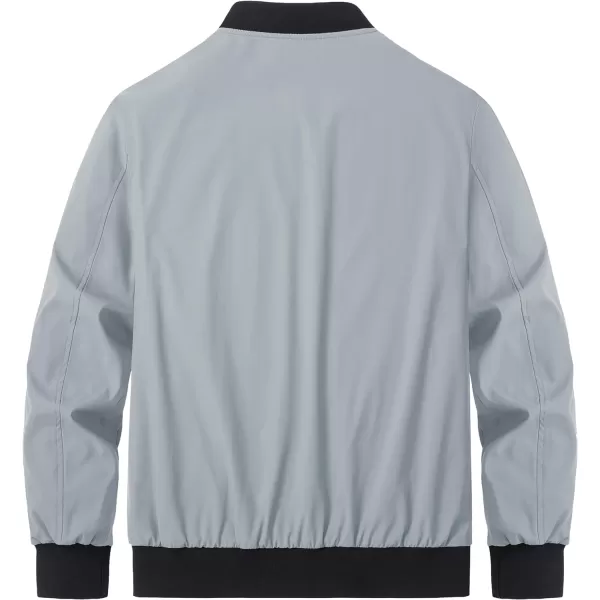 MAGCOMSEN Men‘s Bomber Jacket Lightweight Jacket Full Zip Light Windbreaker Casual Stylish Golf Jackets