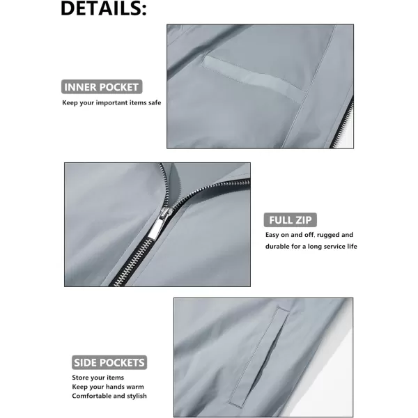 MAGCOMSEN Men‘s Bomber Jacket Lightweight Jacket Full Zip Light Windbreaker Casual Stylish Golf Jackets