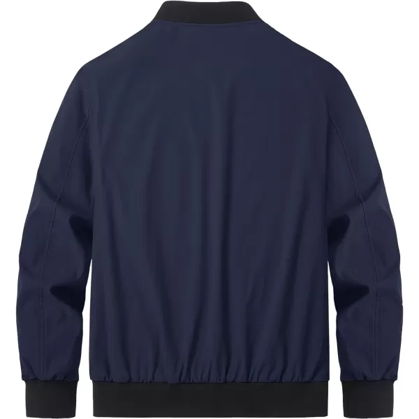 MAGCOMSEN Men‘s Bomber Jacket Lightweight Jacket Full Zip Light Windbreaker Casual Stylish Golf Jackets