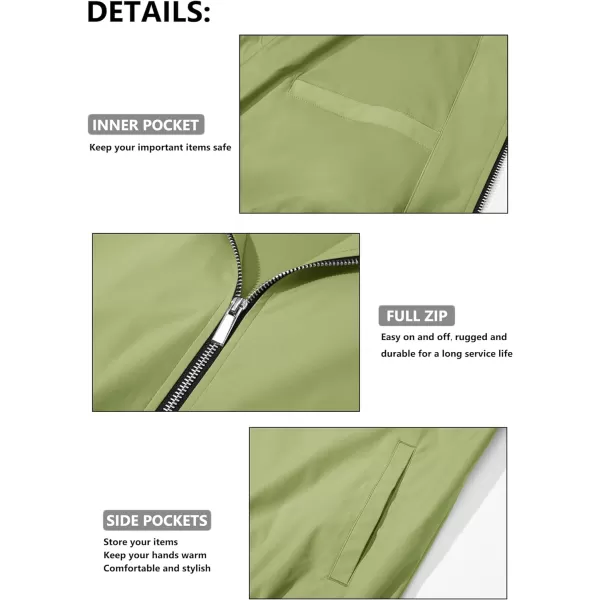MAGCOMSEN Men‘s Bomber Jacket Lightweight Jacket Full Zip Light Windbreaker Casual Stylish Golf Jackets