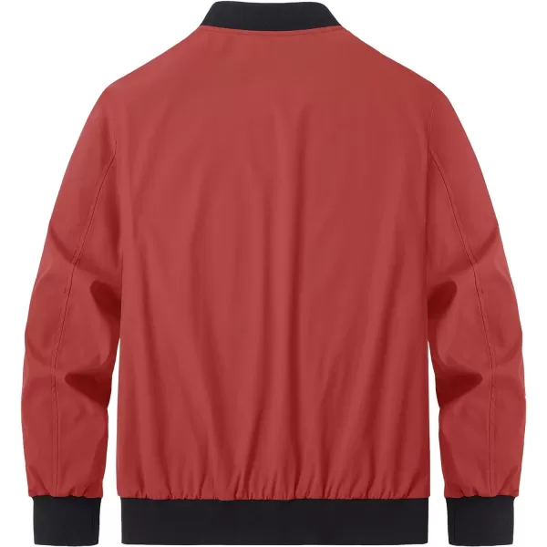 MAGCOMSEN Men‘s Bomber Jacket Lightweight Jacket Full Zip Light Windbreaker Casual Stylish Golf Jackets