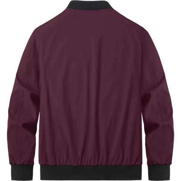 MAGCOMSEN Men‘s Bomber Jacket Lightweight Jacket Full Zip Light Windbreaker Casual Stylish Golf Jackets