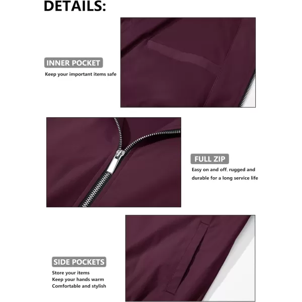 MAGCOMSEN Men‘s Bomber Jacket Lightweight Jacket Full Zip Light Windbreaker Casual Stylish Golf Jackets