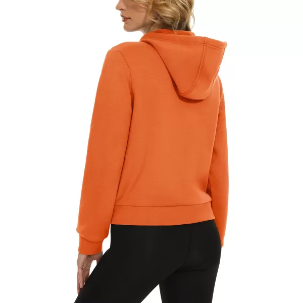 MAGCOMSEN Women's Cropped Hoodie Sweatshirt Fleece Lined Full Zip Up Jacket With Pockets