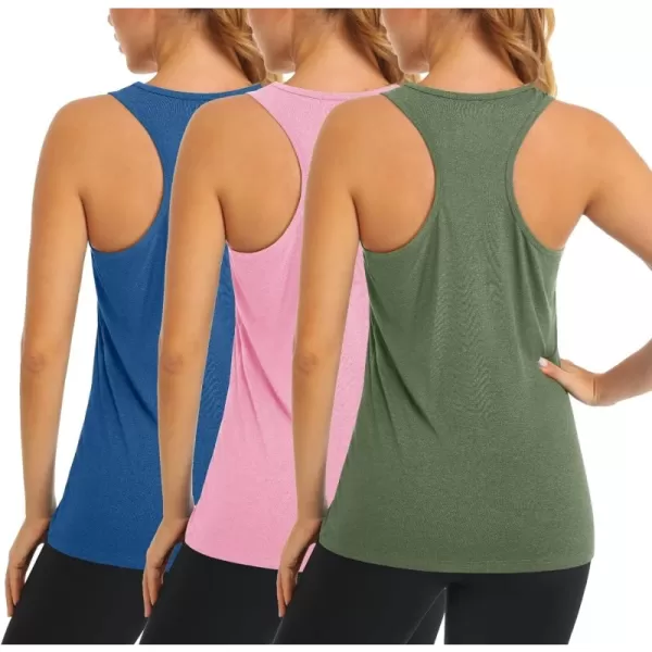 Medium Blue/Pink/Army Green