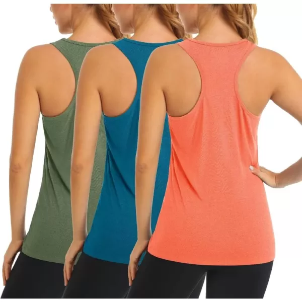 Peacock Blue/Army Green/Orange