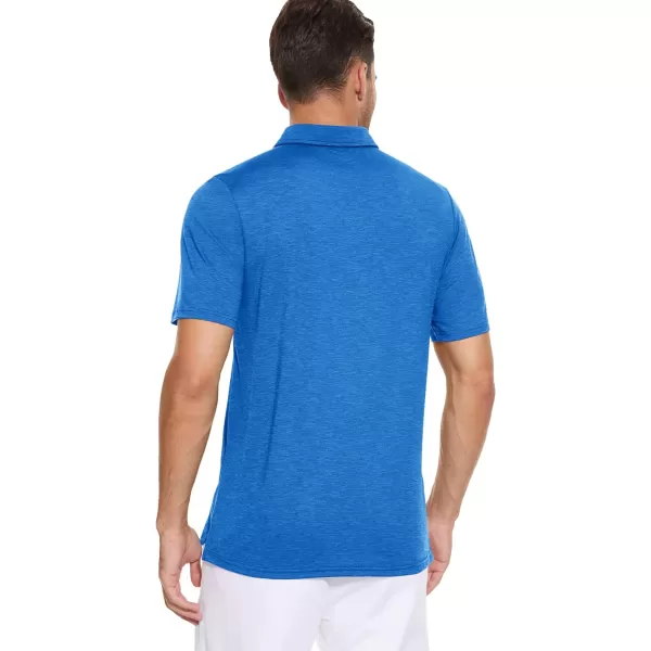MAGCOMSEN Men's Short Sleeve Polo Golf Shirts 3-Button Moisture Wicking Athletic T-Shirts Casual Collared Shirt